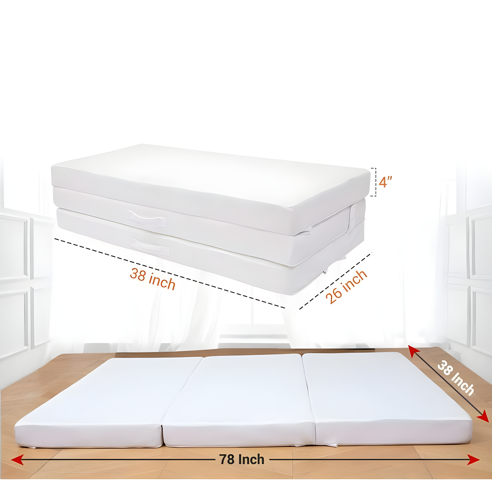 Cheer Collection Cheer Collection 4'' Plush Memory Foam Mattress