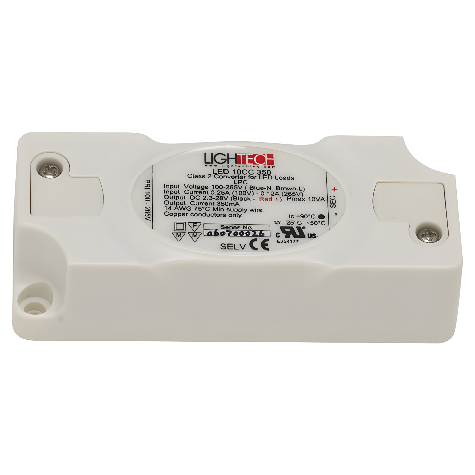 Alico 10W 350mA LED Class II Electronic Driver WLE-D3