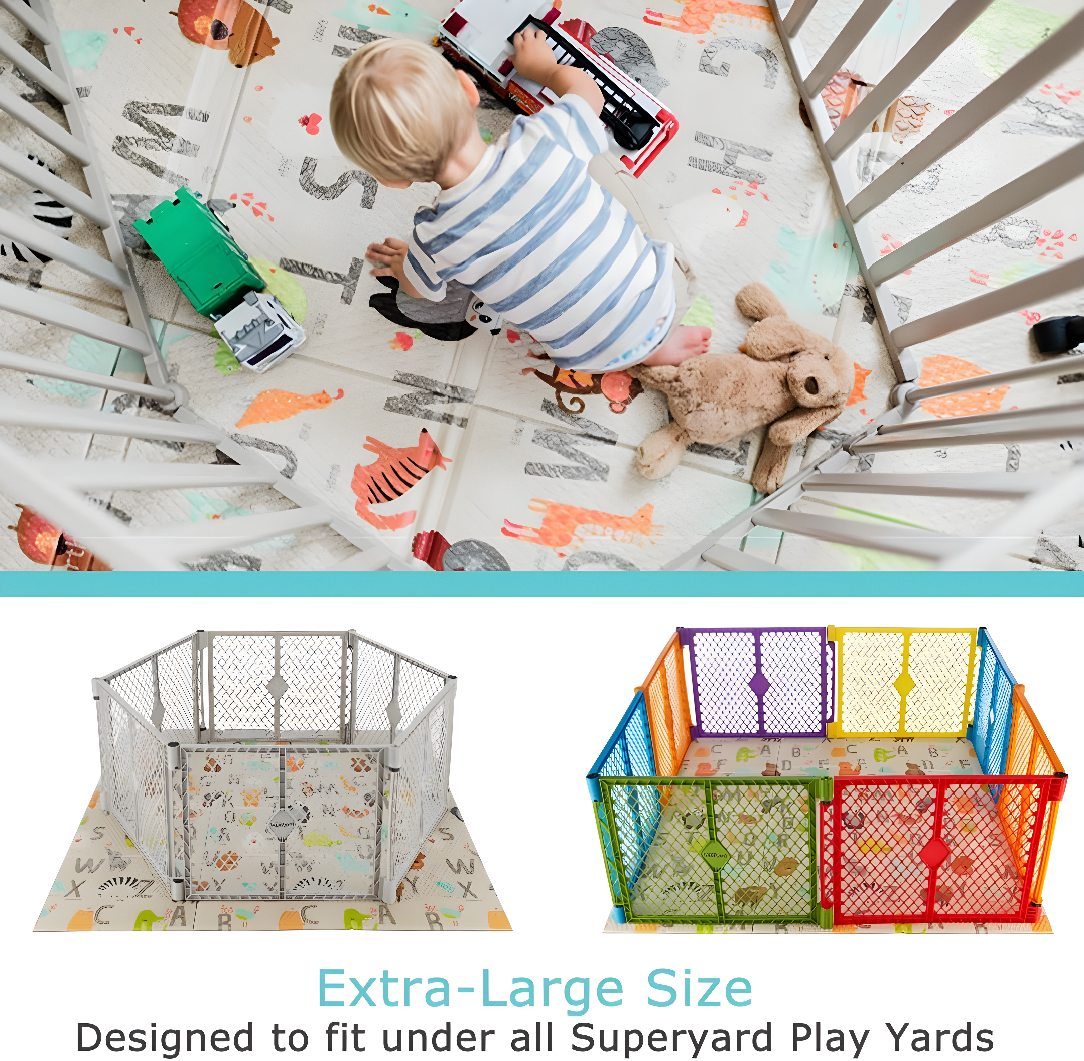 Toddleroo by North States Superyard 6.5'' L Foam Playmat