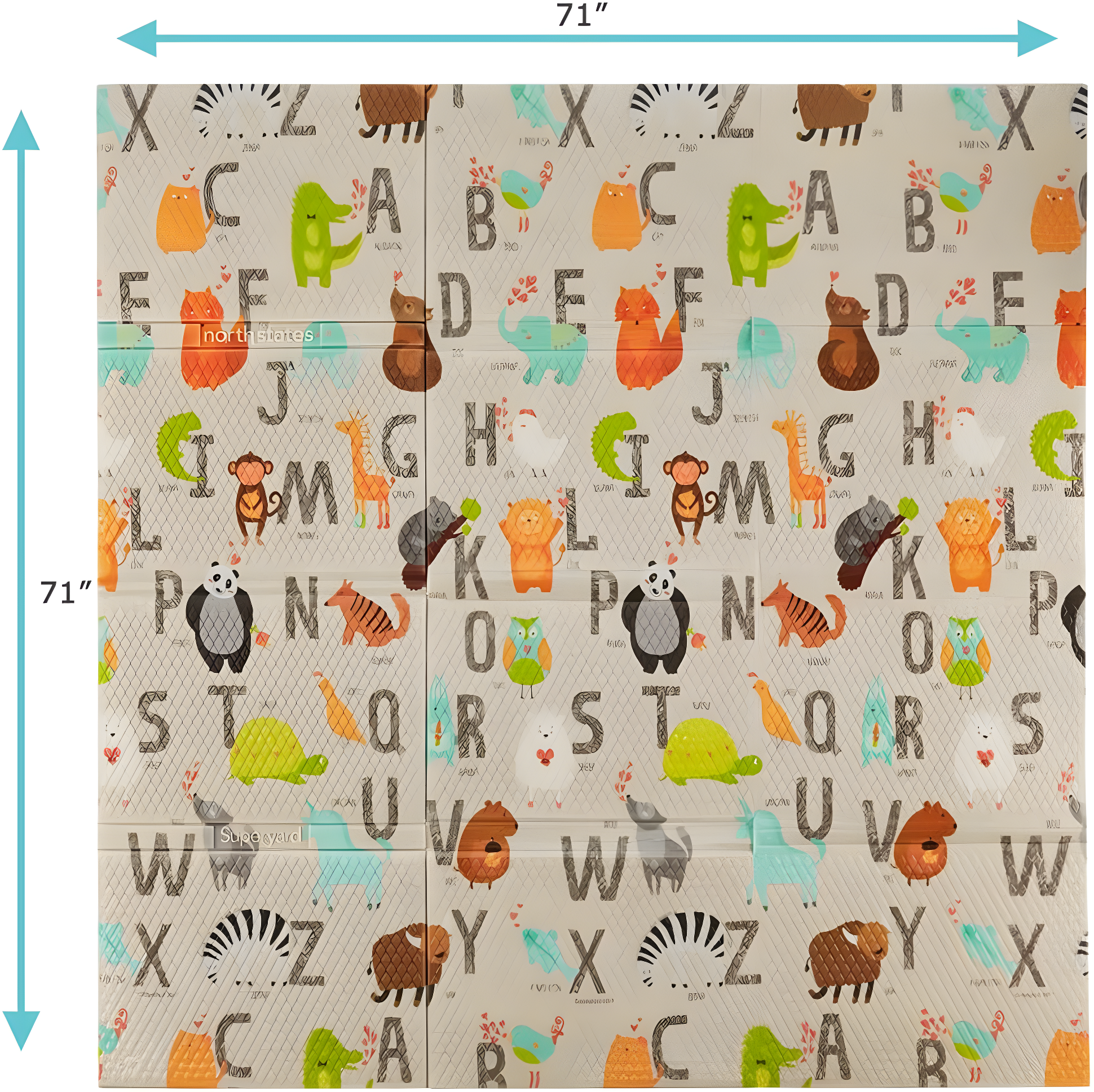 Toddleroo by North States Superyard 6.5'' L Foam Playmat