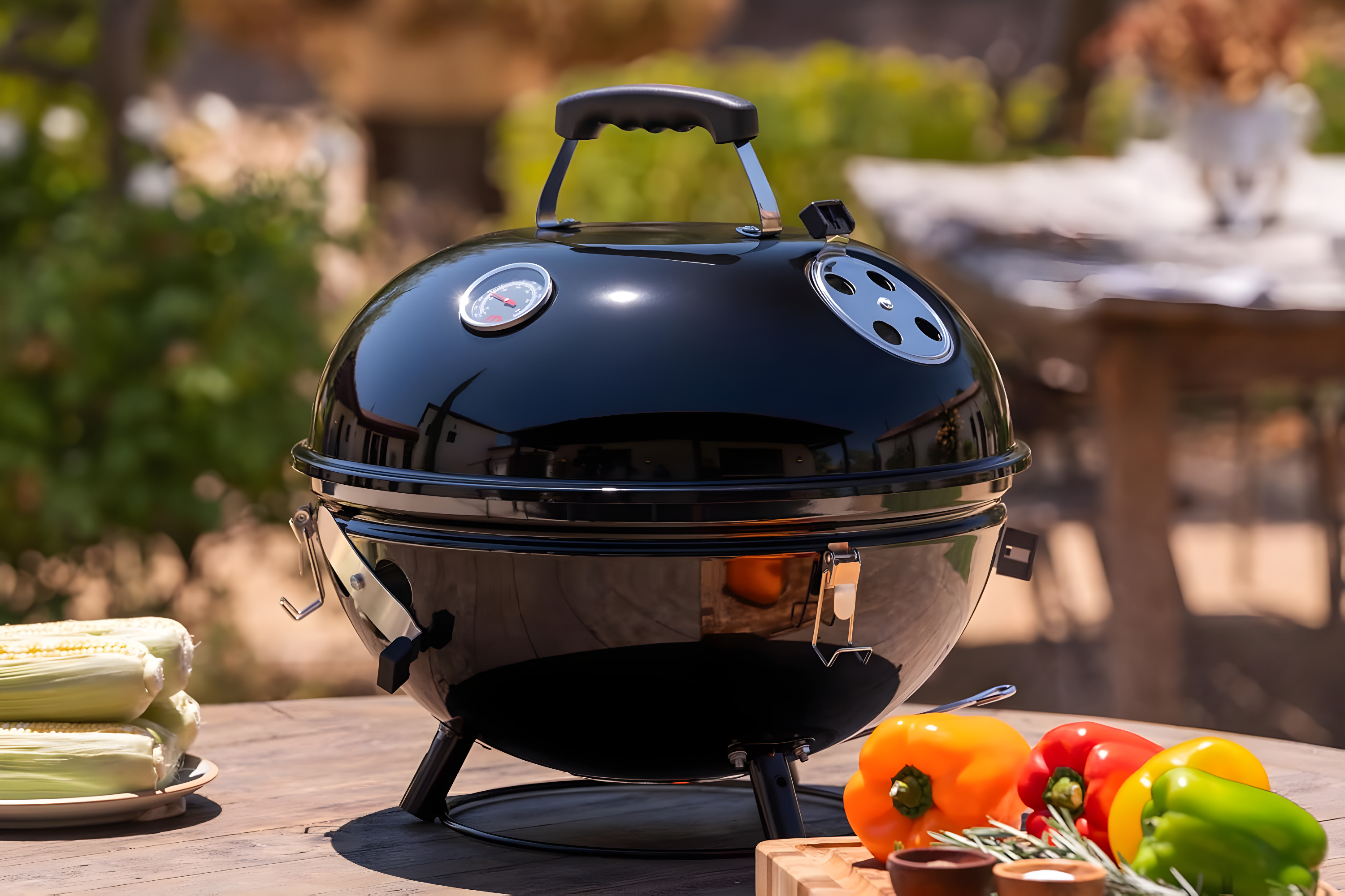 Megamaster Megamaster 4-in-1 Vertical Smoker and Charcoal Kettle Grill