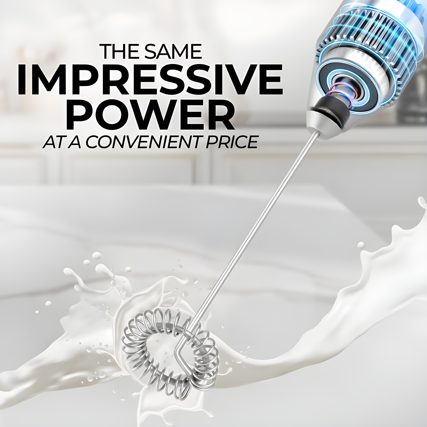 Zulay Kitchen Milk Frother for Coffee Portable & Compact Handheld Travel Milk Foamer (Silver)