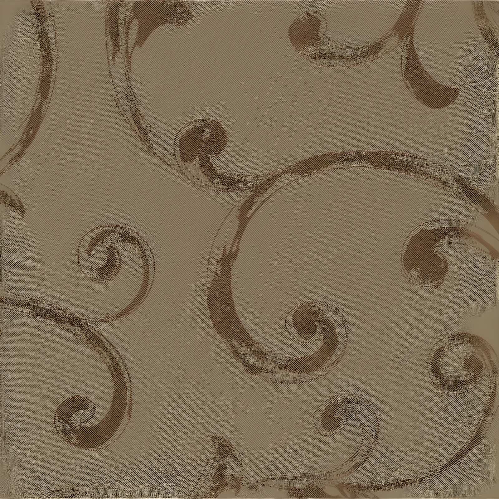 Mia Jacquard Scroll Blackout Window Curtain Panel - 52" x 95" - Taupe - Elrene Home Fashions