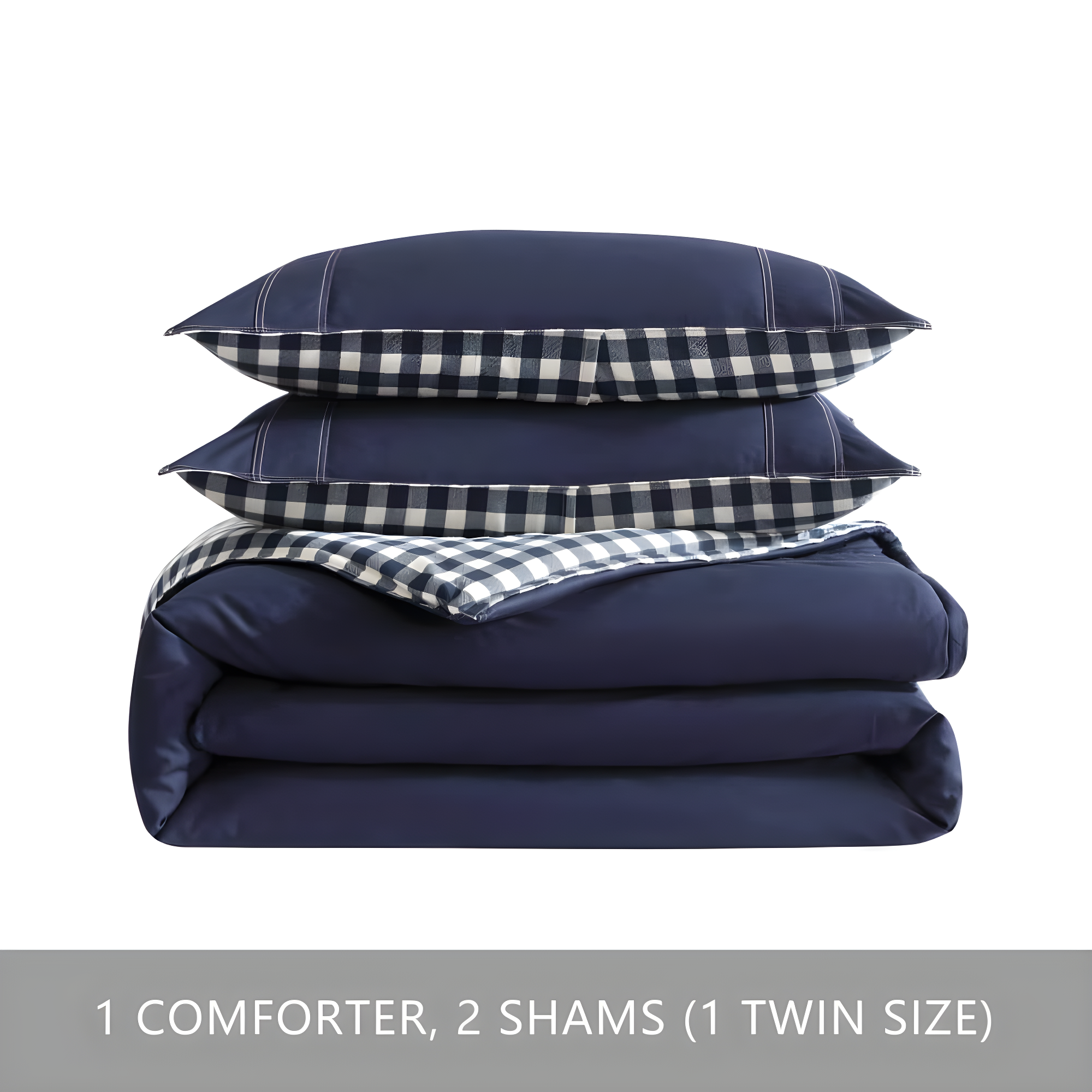 Eddie Bauer Eddie Bauer Kingston Navy Cotton Reversible Comforter Set
