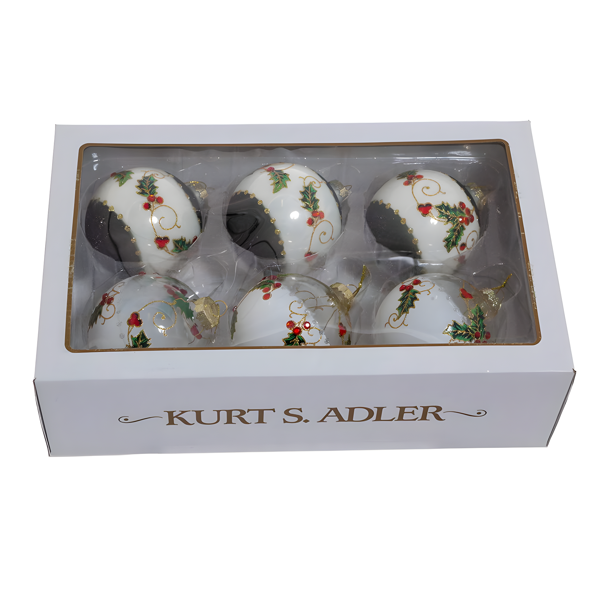 Kurt Adler Glass Ball Ornament