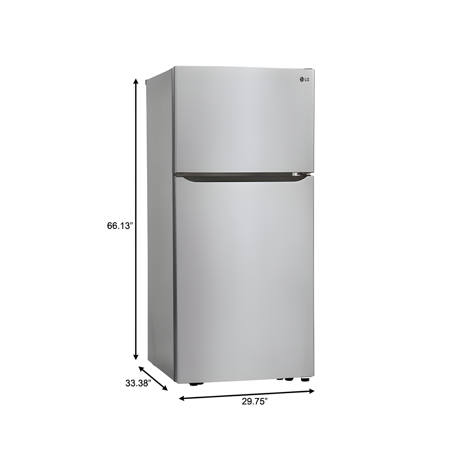 LG LG Top Freezer Refrigerator with Reversible Door, Reversible Door, 20 cu. ft. LTCS20020S