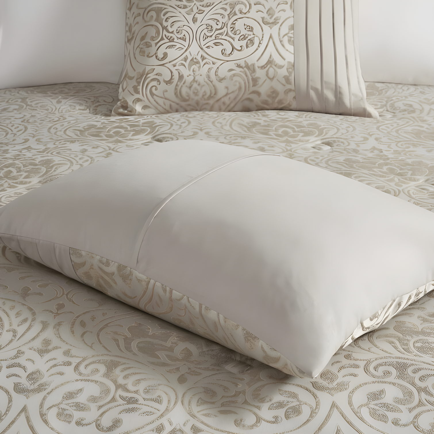 Madison Park Emilia 12 Piece Jacquard Comforter Set with Bed Sheets