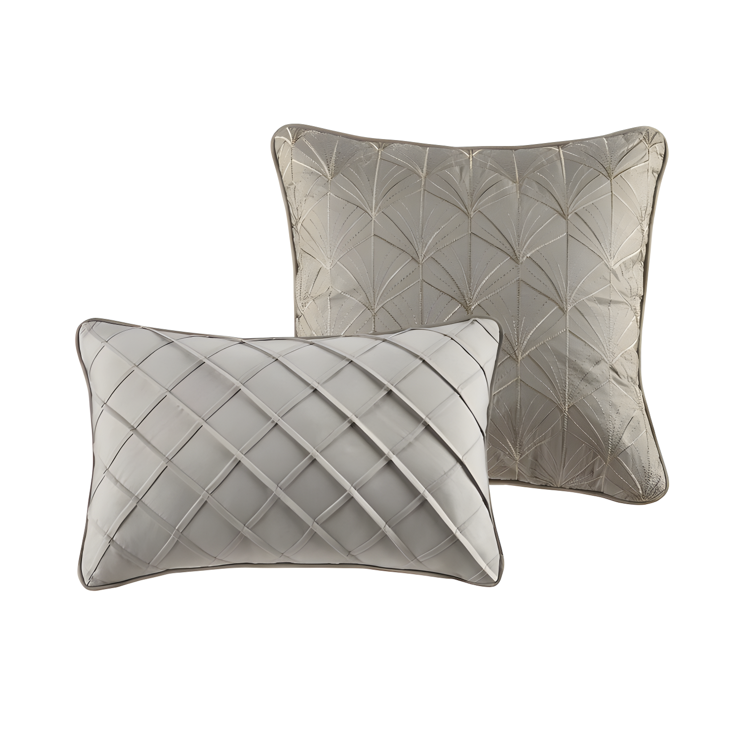 Madison Park Emilia 12 Piece Jacquard Comforter Set with Bed Sheets