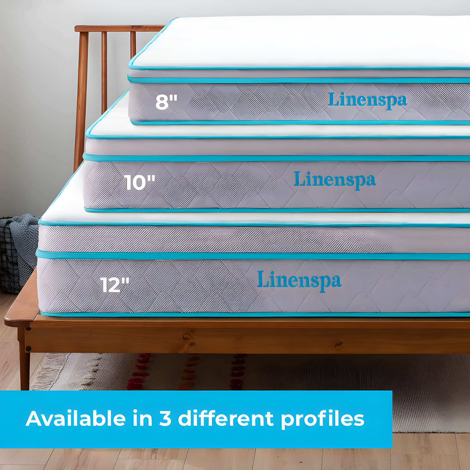Linenspa Essentials Linenspa Essentials 10 In. Medium Gel Memory Foam Hybrid Mattress
