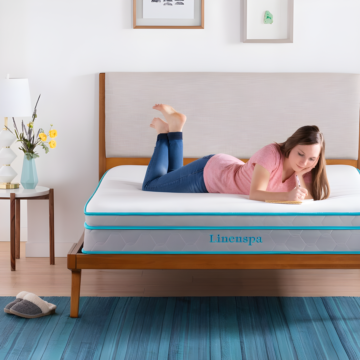 Linenspa Essentials Linenspa Essentials 10 In. Medium Gel Memory Foam Hybrid Mattress