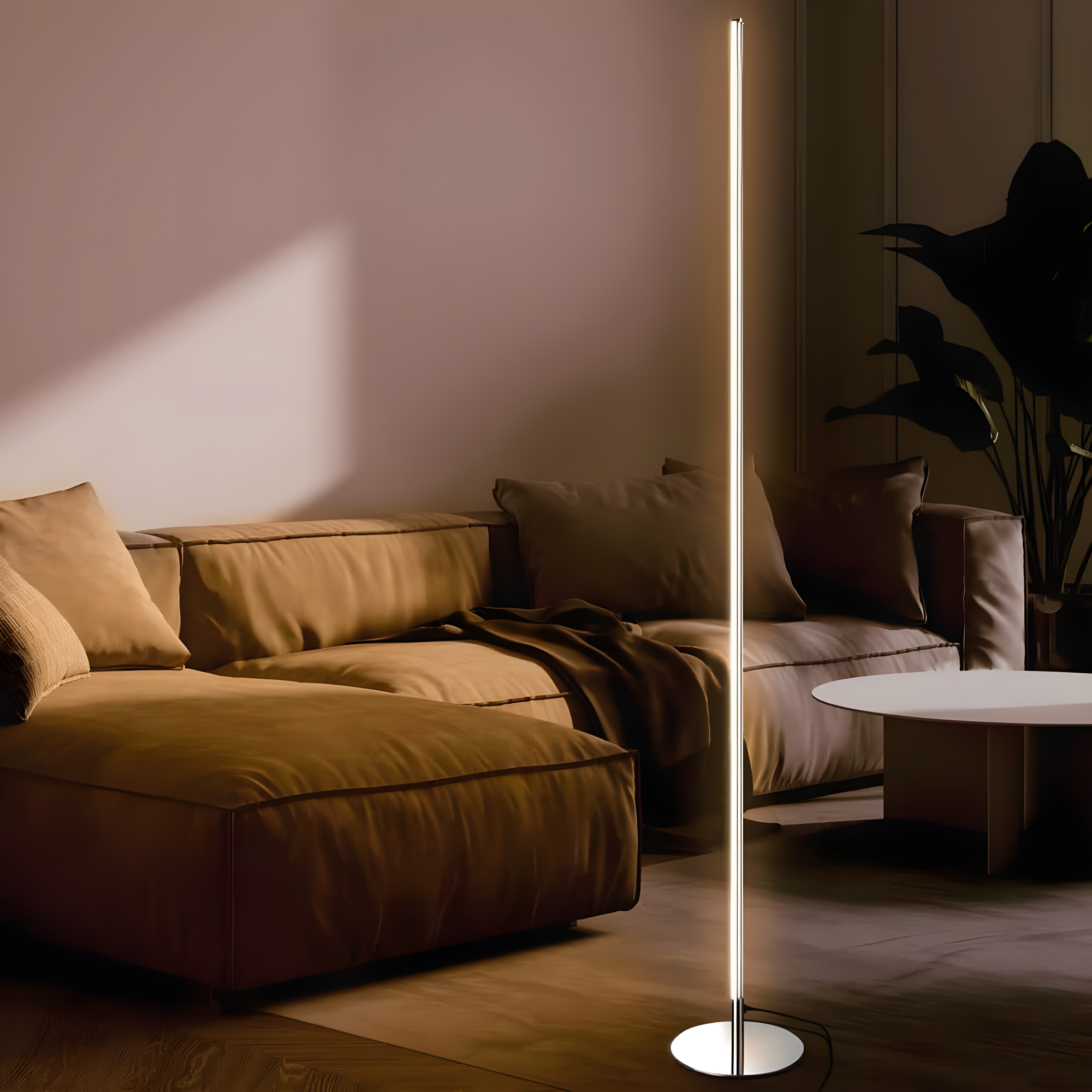 Iris 59.5 in. Chrome Integrated LED Floor Lamp