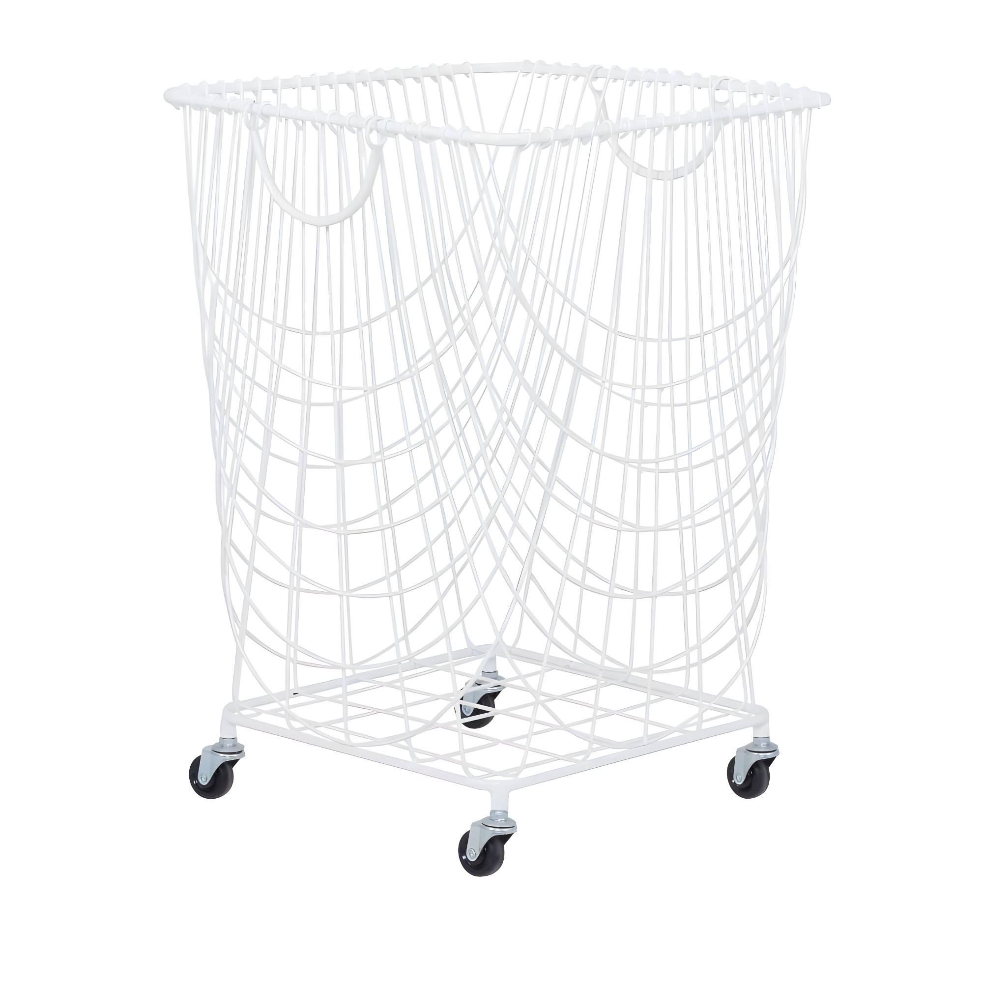 CosmoLiving by Cosmopolitan Metal Deep Set Metal Mesh Laundry Basket Storage Cart with Wheels and Handles & Reviews | Joss & Main