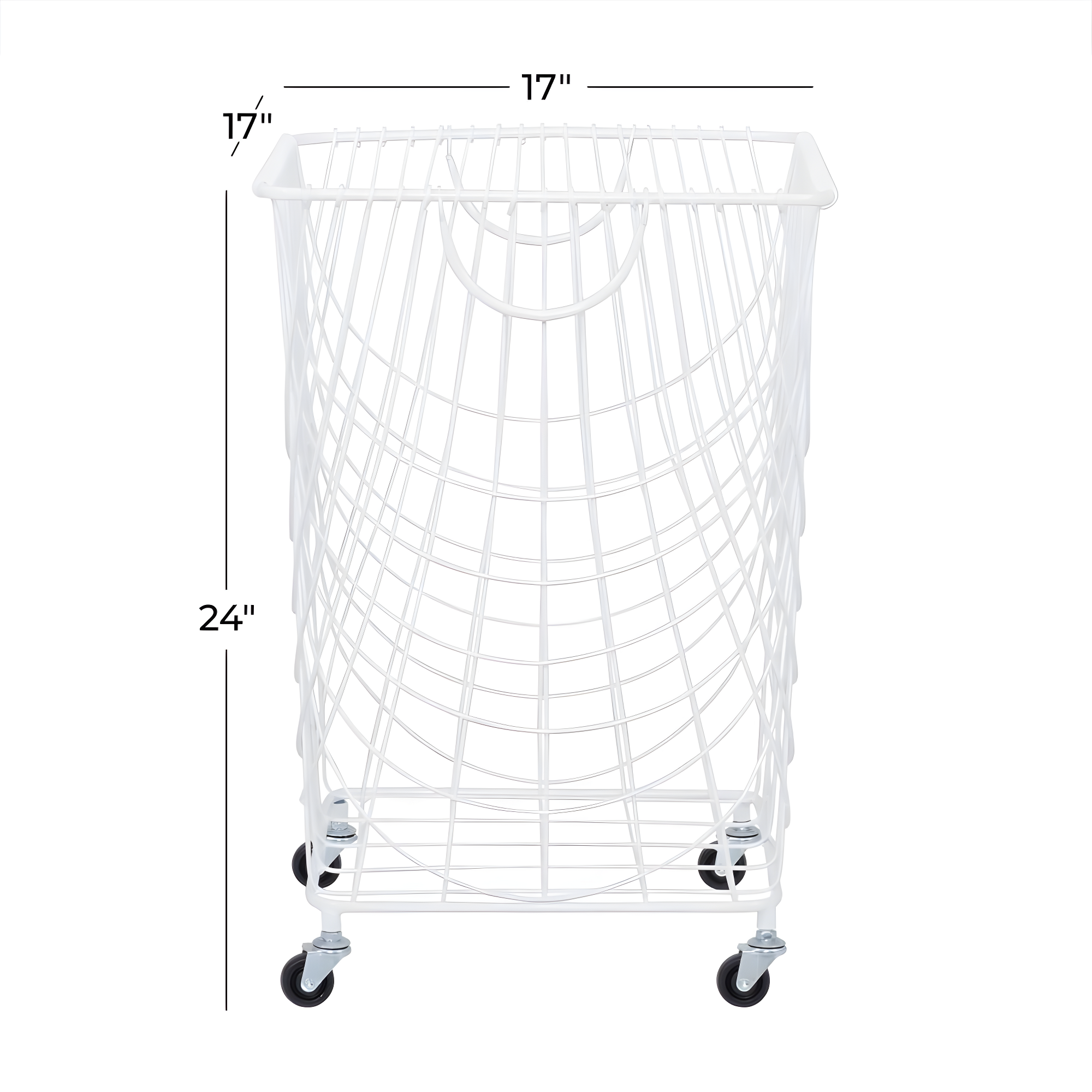 CosmoLiving by Cosmopolitan Metal Deep Set Metal Mesh Laundry Basket Storage Cart with Wheels and Handles & Reviews | Joss & Main