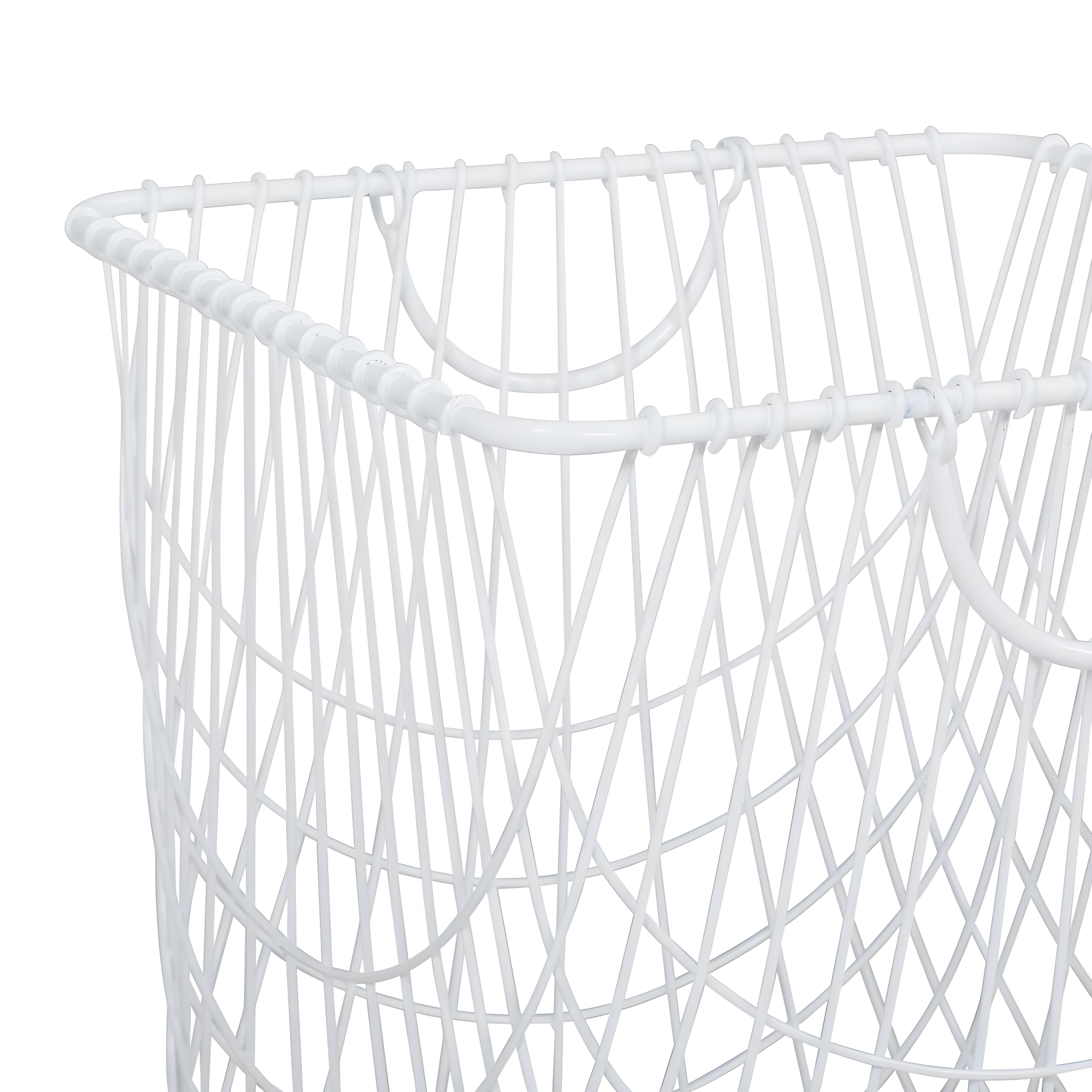 CosmoLiving by Cosmopolitan Metal Deep Set Metal Mesh Laundry Basket Storage Cart with Wheels and Handles & Reviews | Joss & Main