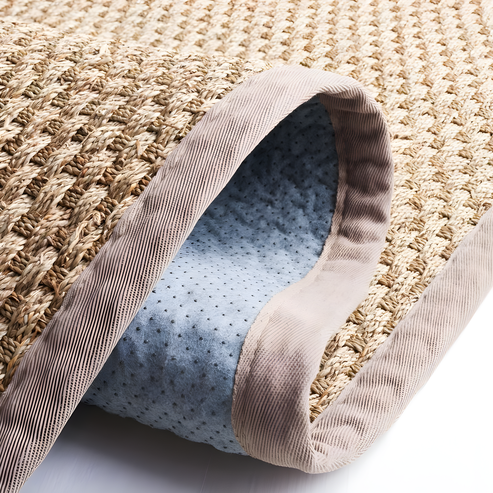 Natural Fiber NF114 Power Loomed Runner Rug - Natural/Grey - 2'6"x20' - Safavieh.