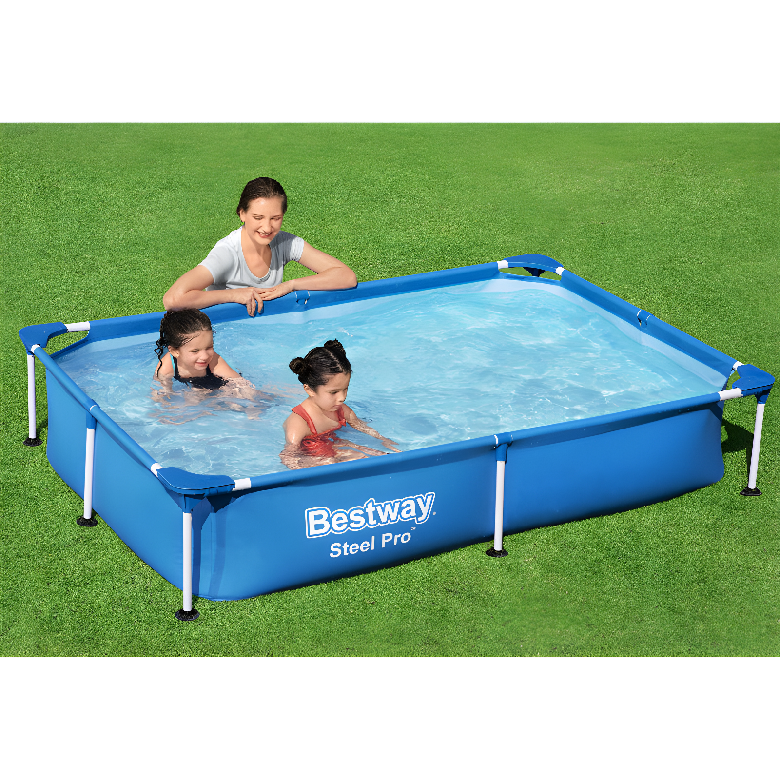 Bestway Bestway Steel Pro Rectangular Above Ground Swimming Pool Set