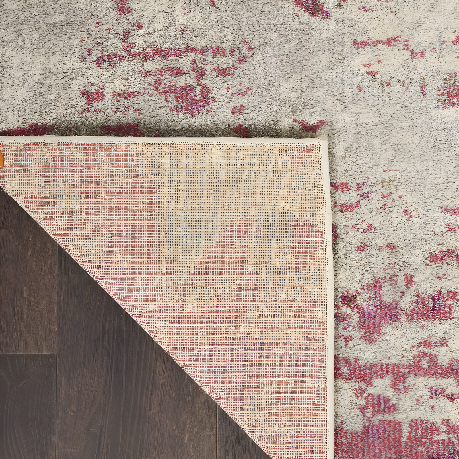 Celestial CES02 Area Rug Colorful Contemporary Abstract By Nourison Ivory/Pink 2'2" x 3'9"