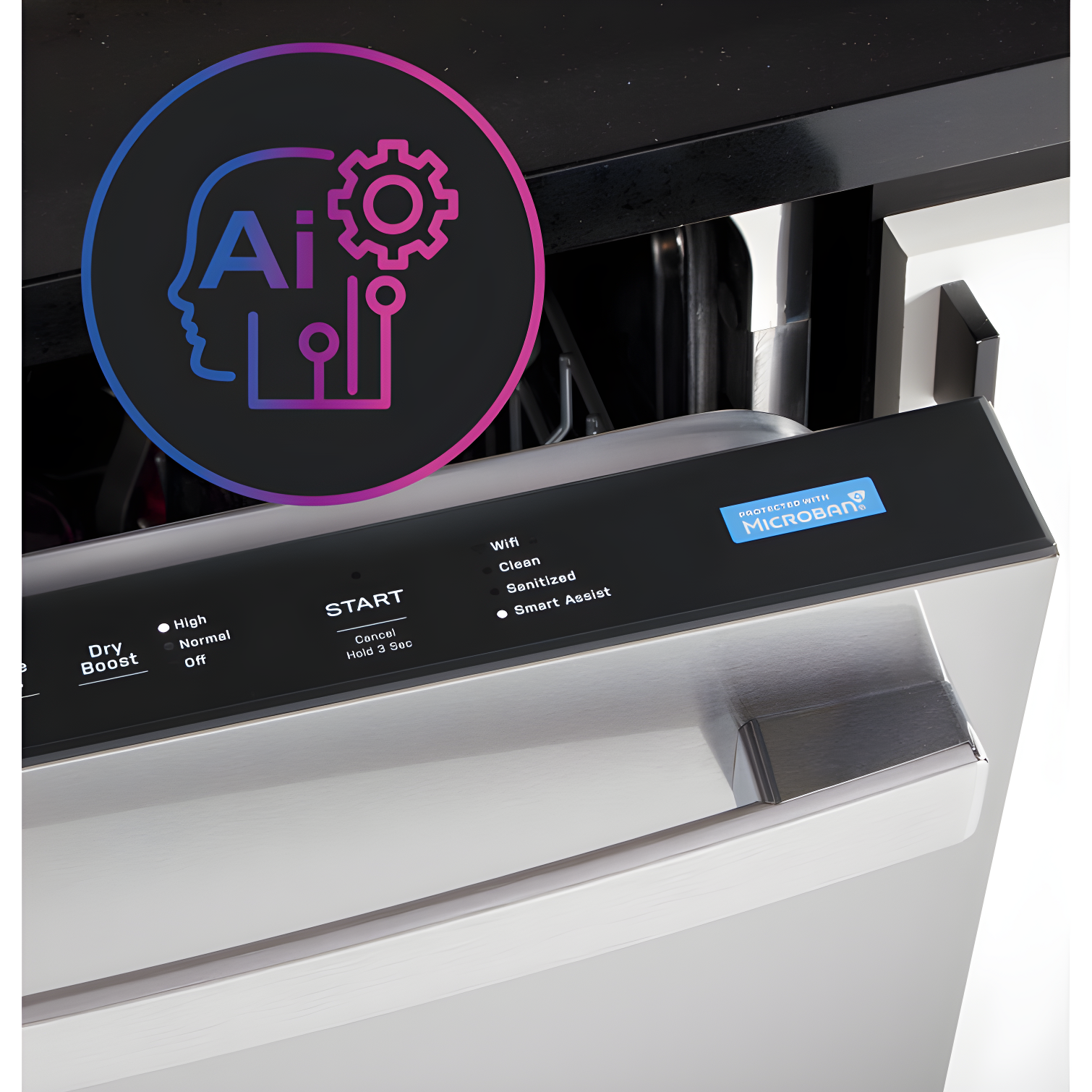 GE Profile™ PDT715SYVFS 24" 44 Decibel ENERGY STAR Certified Smart Built-in Top Control Dishwasher with Adjustable Rack and Tub
