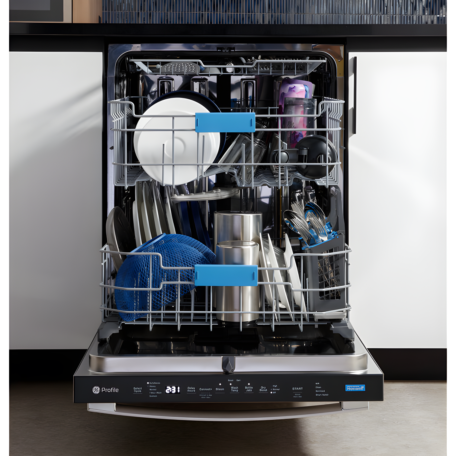 GE Profile™ PDT715SYVFS 24" 44 Decibel ENERGY STAR Certified Smart Built-in Top Control Dishwasher with Adjustable Rack and Tub