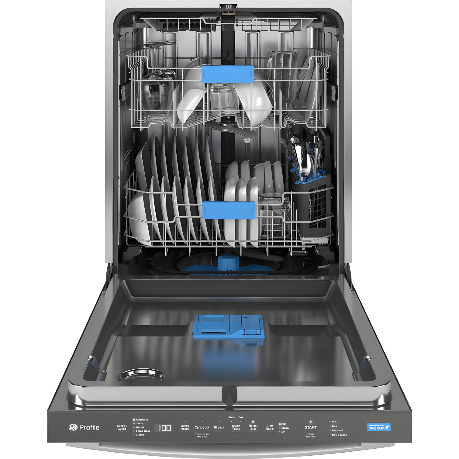 GE Profile™ PDT715SYVFS 24" 44 Decibel ENERGY STAR Certified Smart Built-in Top Control Dishwasher with Adjustable Rack and Tub