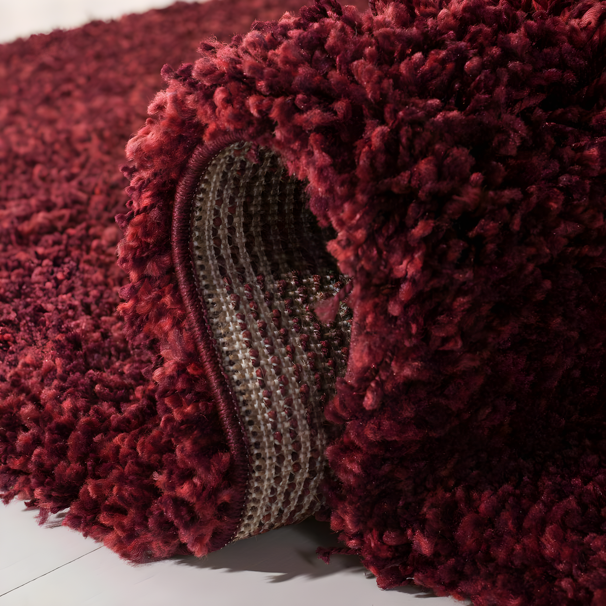 Shag SG151 Power Loomed Indoor Area Rug - Maroon - 4'x6' - Safavieh.
