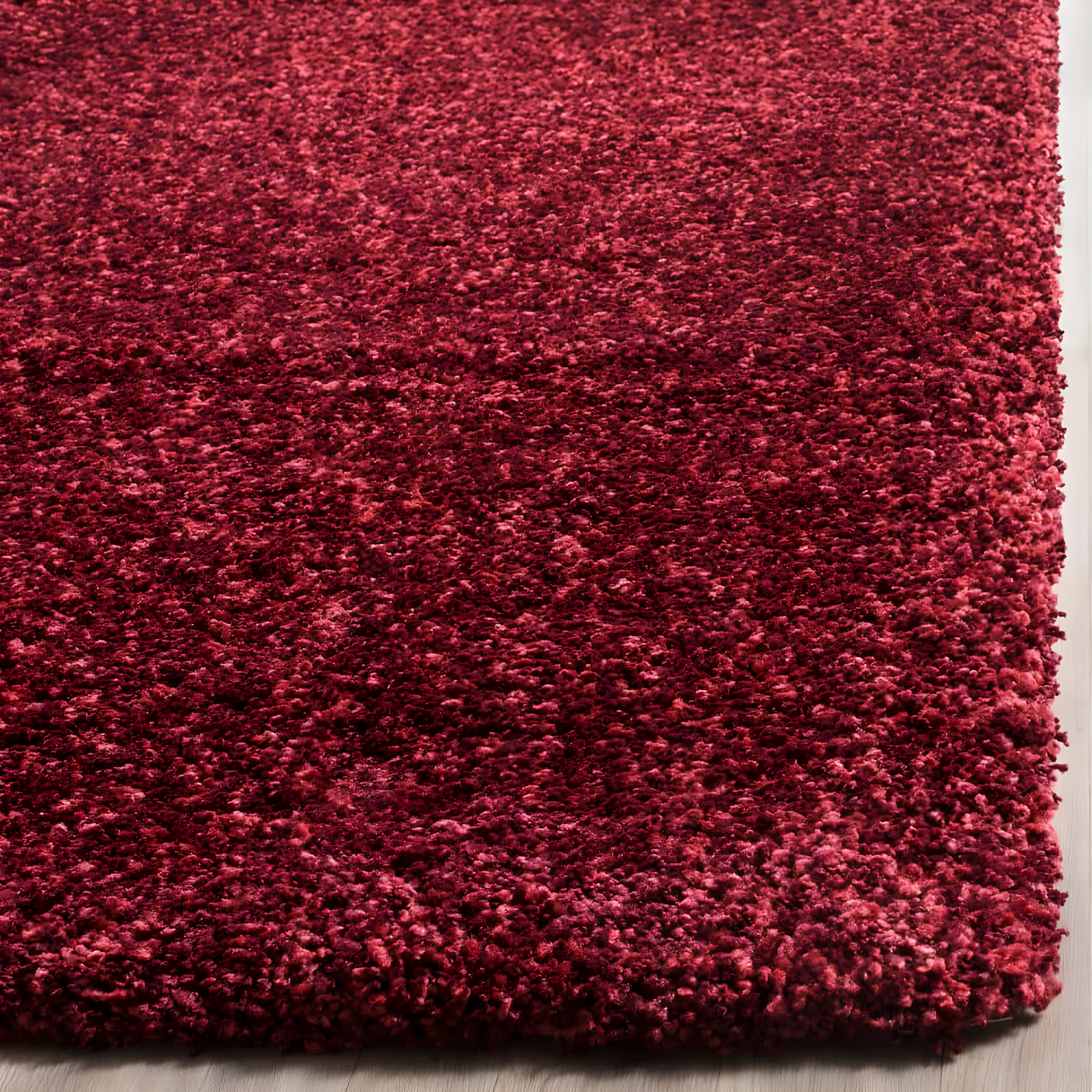 Shag SG151 Power Loomed Indoor Area Rug - Maroon - 4'x6' - Safavieh.