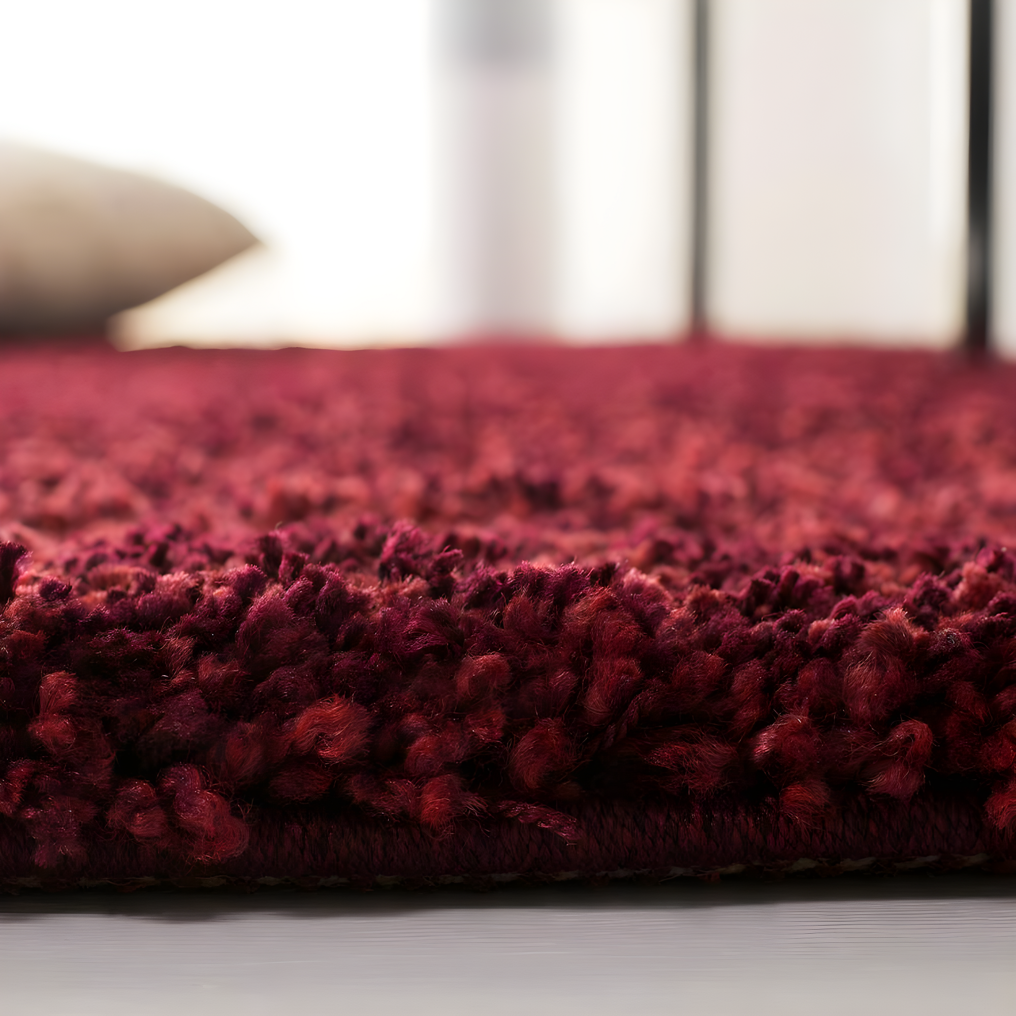 Shag SG151 Power Loomed Indoor Area Rug - Maroon - 4'x6' - Safavieh.