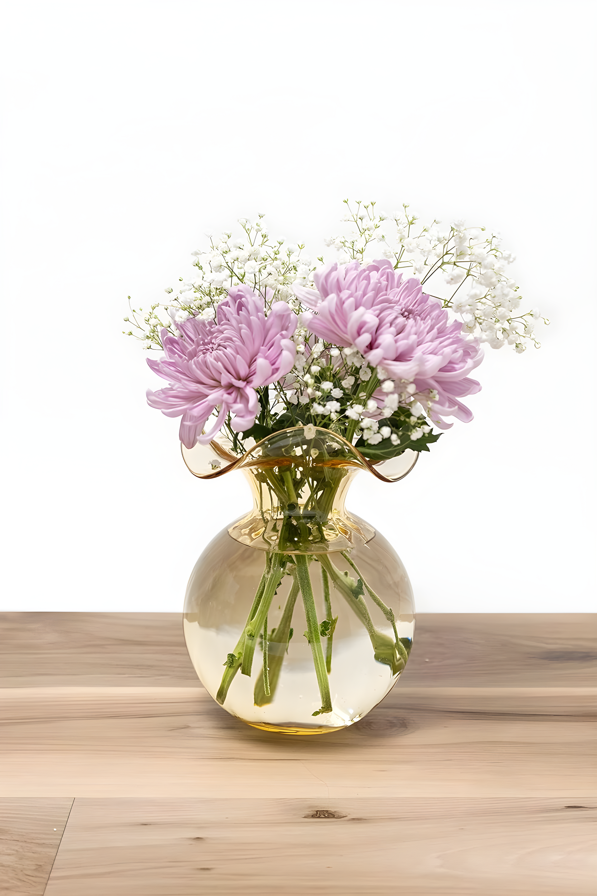 VIETRI Hibiscus Handmade Glass Table Vase