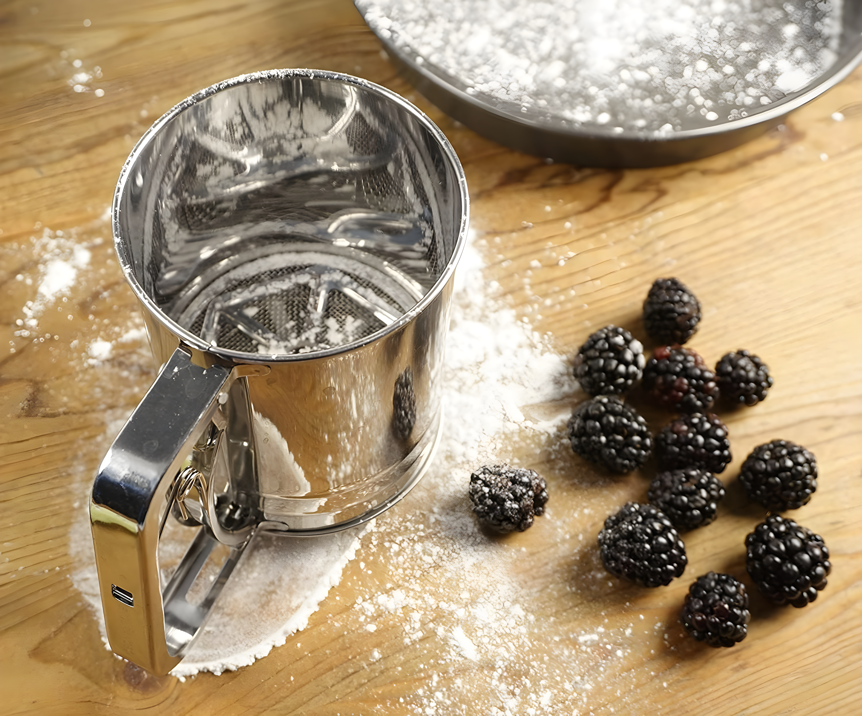 Design Imports Stainless Steel Sifter with 3.5'' Diameter