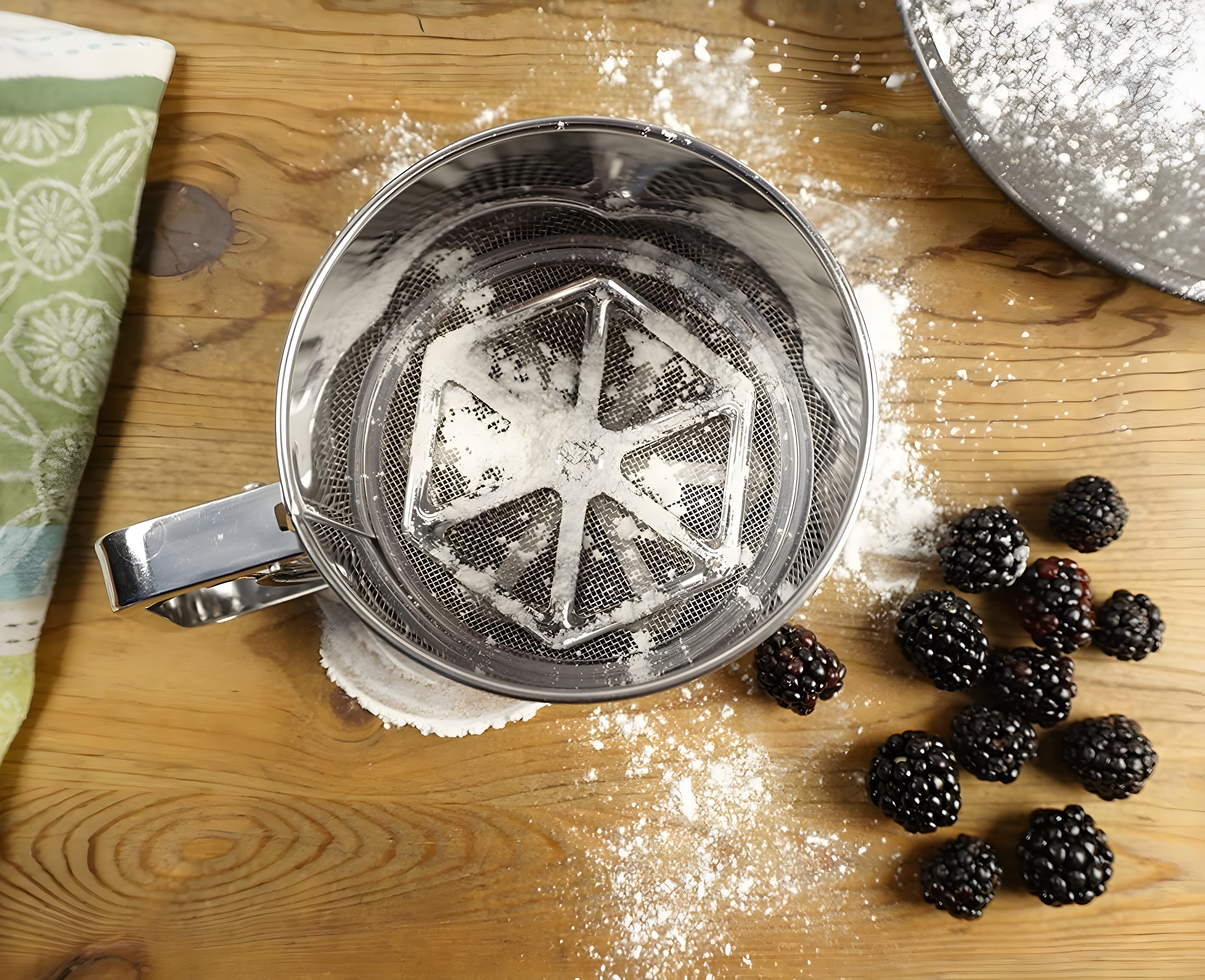 Design Imports Stainless Steel Sifter with 3.5'' Diameter