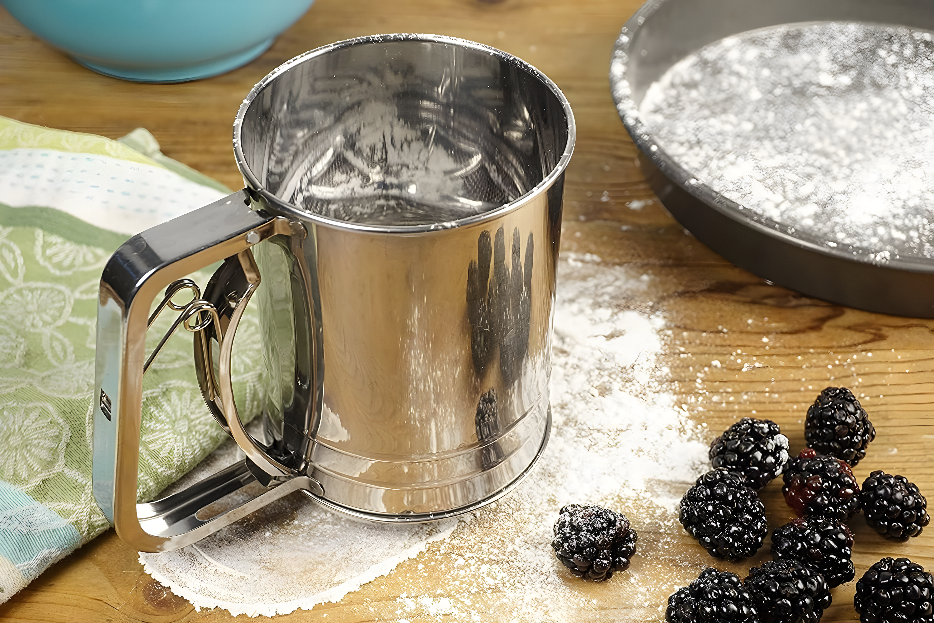 Design Imports Stainless Steel Sifter with 3.5'' Diameter