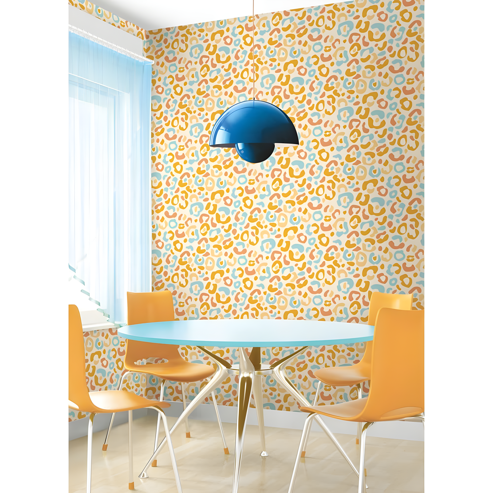 Aelfie Multi Warm Leopard Spots Peel & Stick Wallpaper