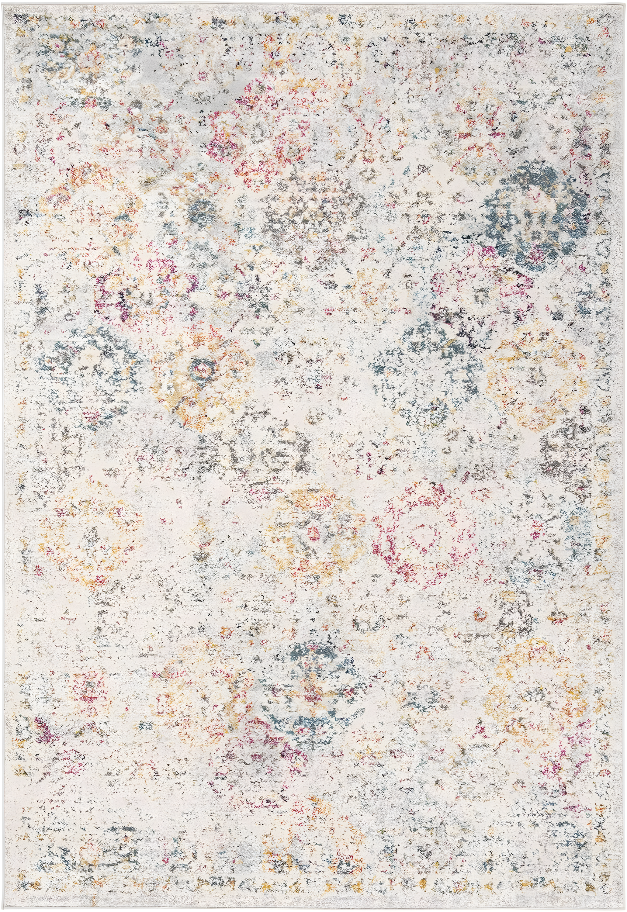 Madison MAD611 Power Loomed Indoor Area Rug - Grey/Gold - 4'x6' - Safavieh