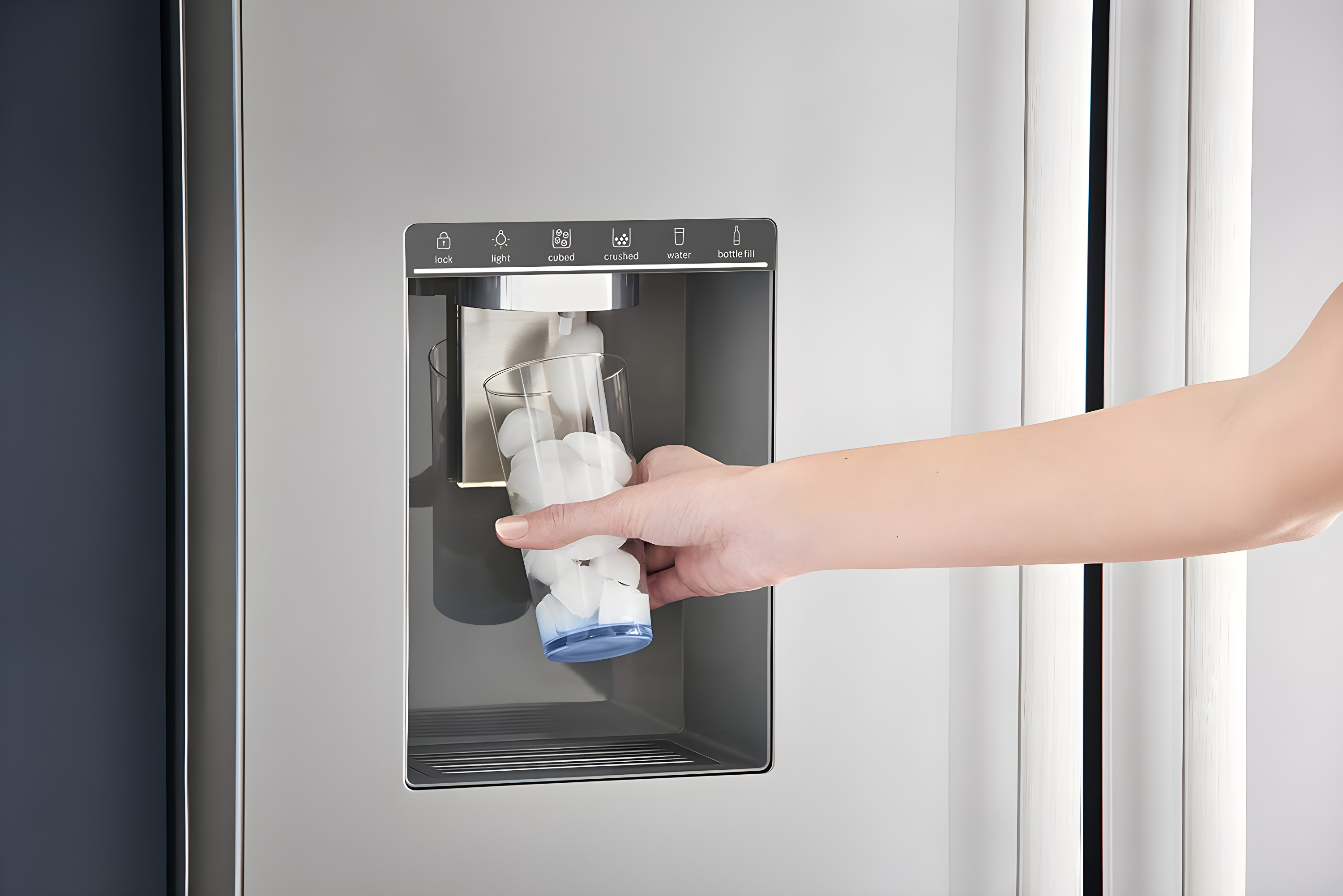 Bosch - 500 Series 36-Inch Smart French Door Standard-Depth Refrigerator With Quickicepro, Anti-Fingerprint, External Water & Ice, Home Connect