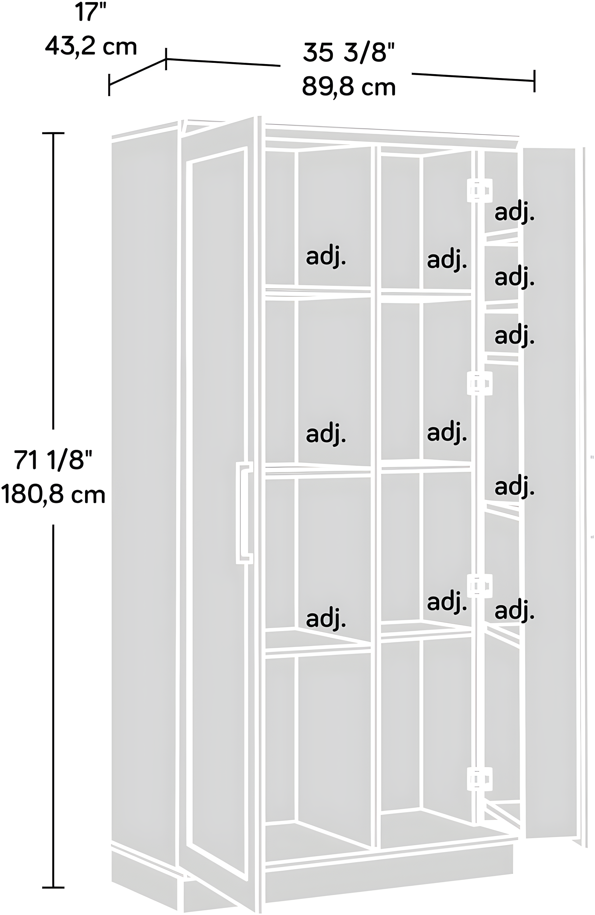 Sauder Homeplus Storage Cabinet Sw 3A