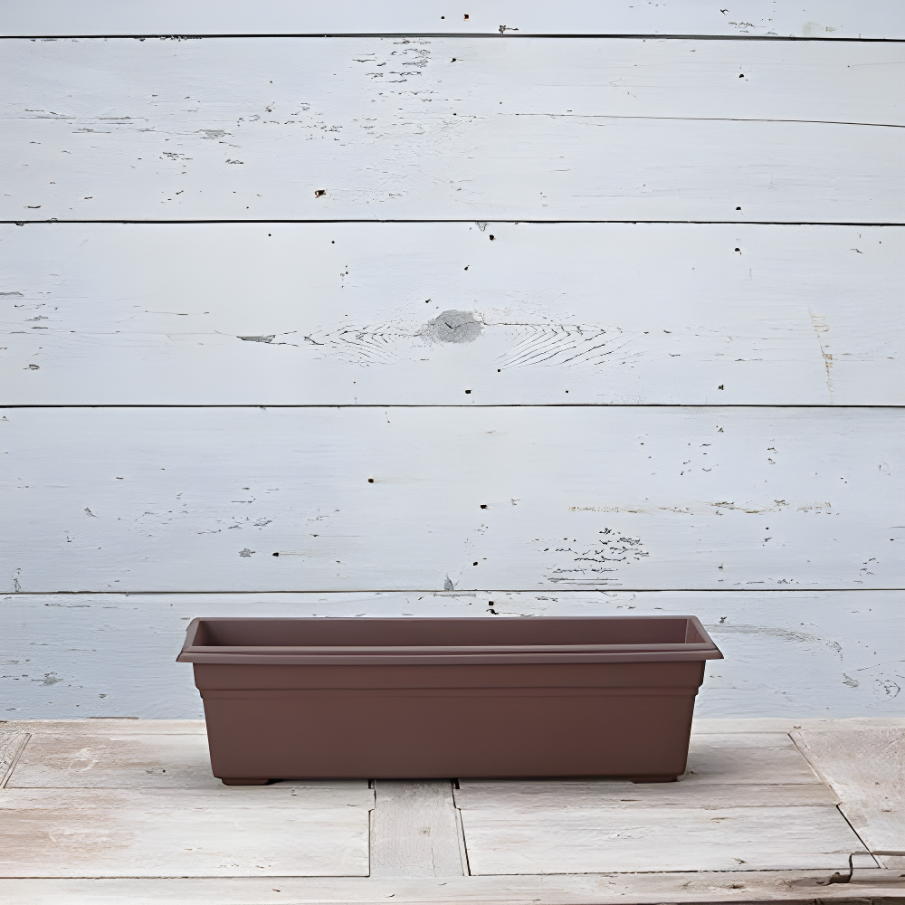 Novelty Countryside Flower Box Planter, Brown 24"