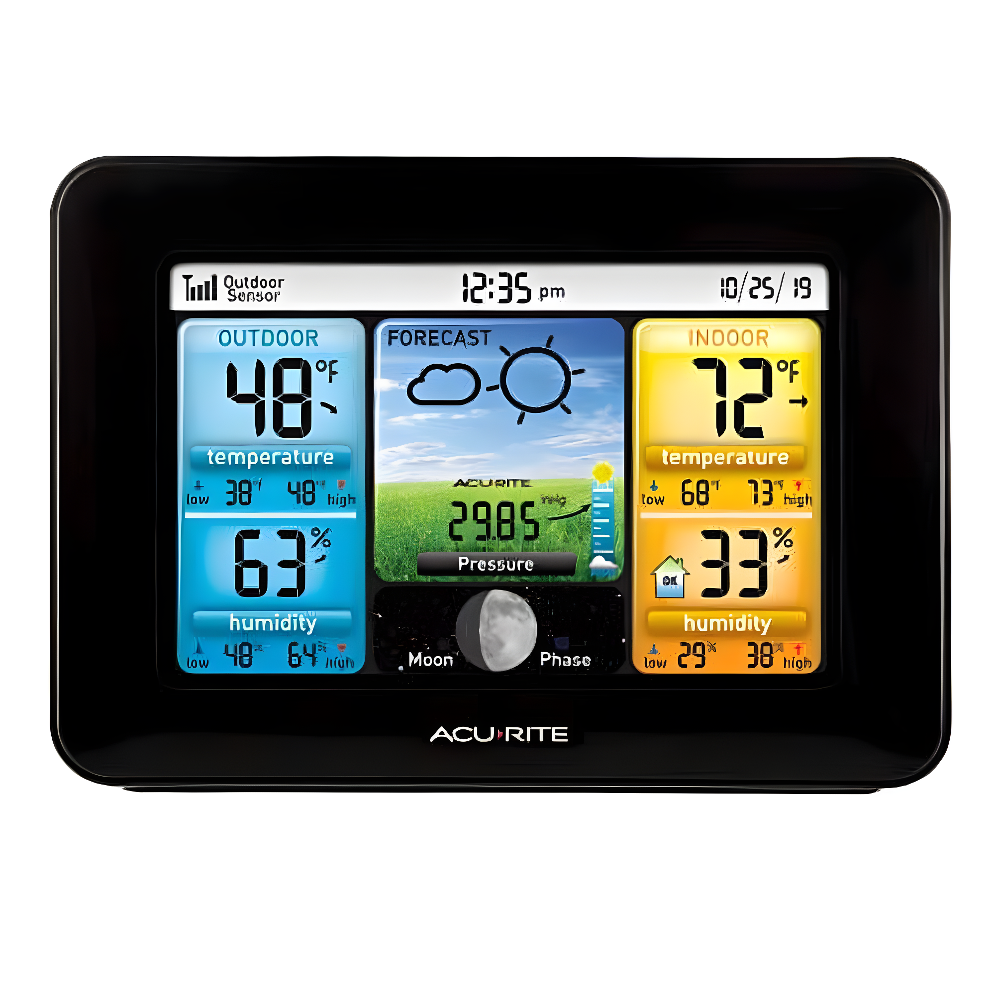 AcuRite Weather Station Forecaster with Color Display for Temperature, Humidity, Hyperlocal Forecast, and Built-In Barometer (02077M) & Reviews | Wayfair