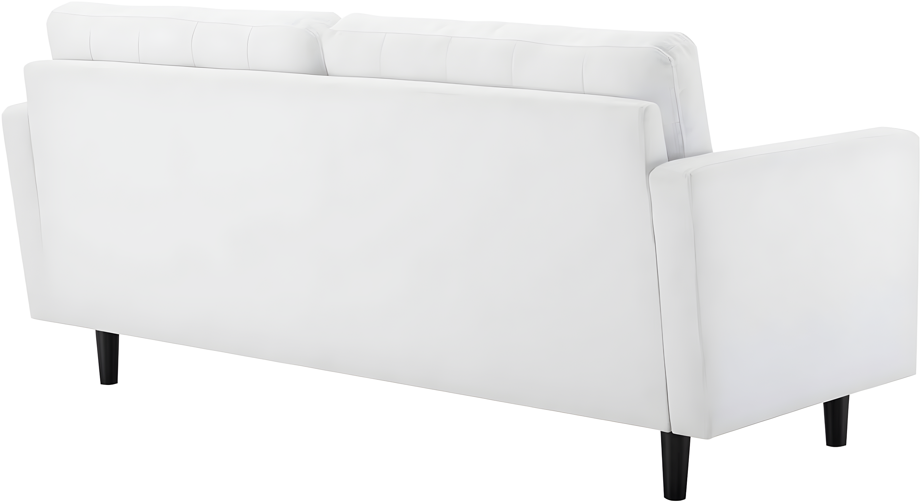 Modway Exalt Fabric Upholstered Tufted Sofa in White & Black