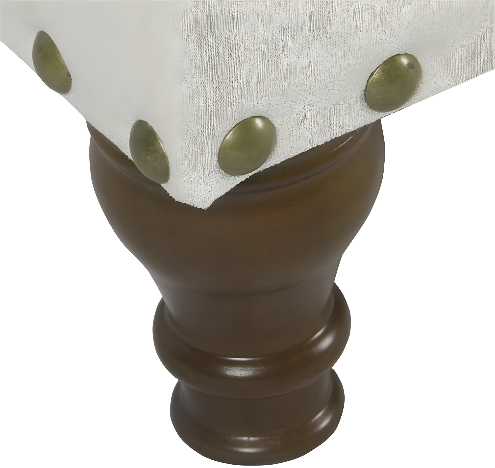 Large Storage Bench with Nailhead Trim Cream - HomePop