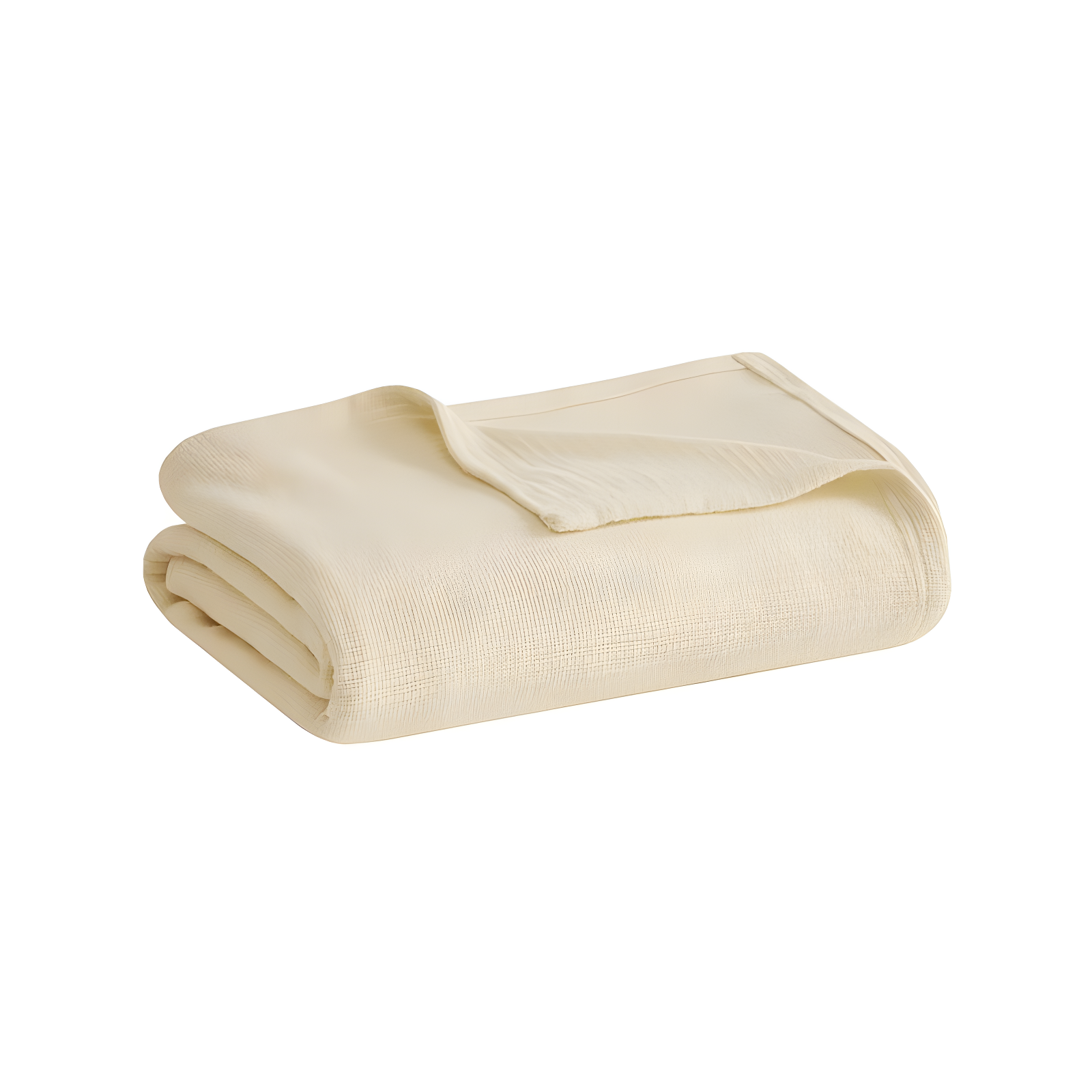 Madison Park Freshspun Basketweave Cotton Blanket