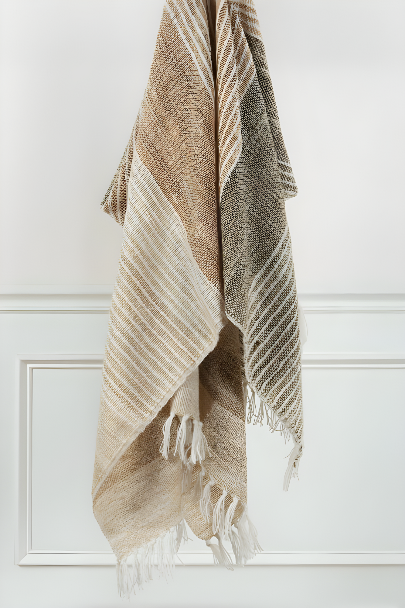 HomeRoots Brown Woven 100% Poly Pet Throw Blanket