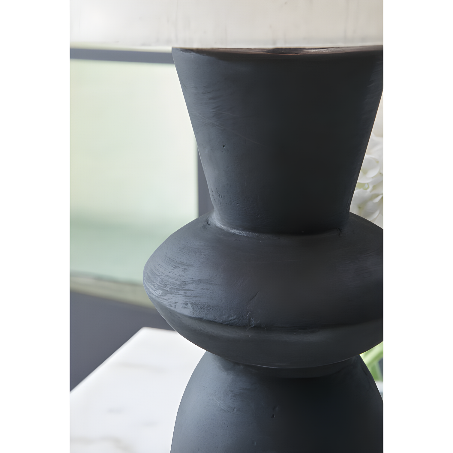 Benjara Solid Wood Table Lamp (Set of 2)
