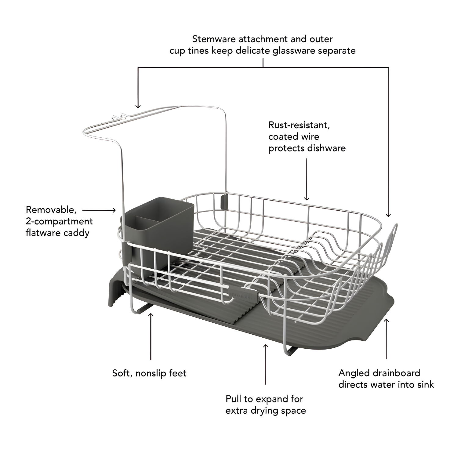 KitchenAid® KitchenAid® Full Size Expandable Dish-Drying Rack
