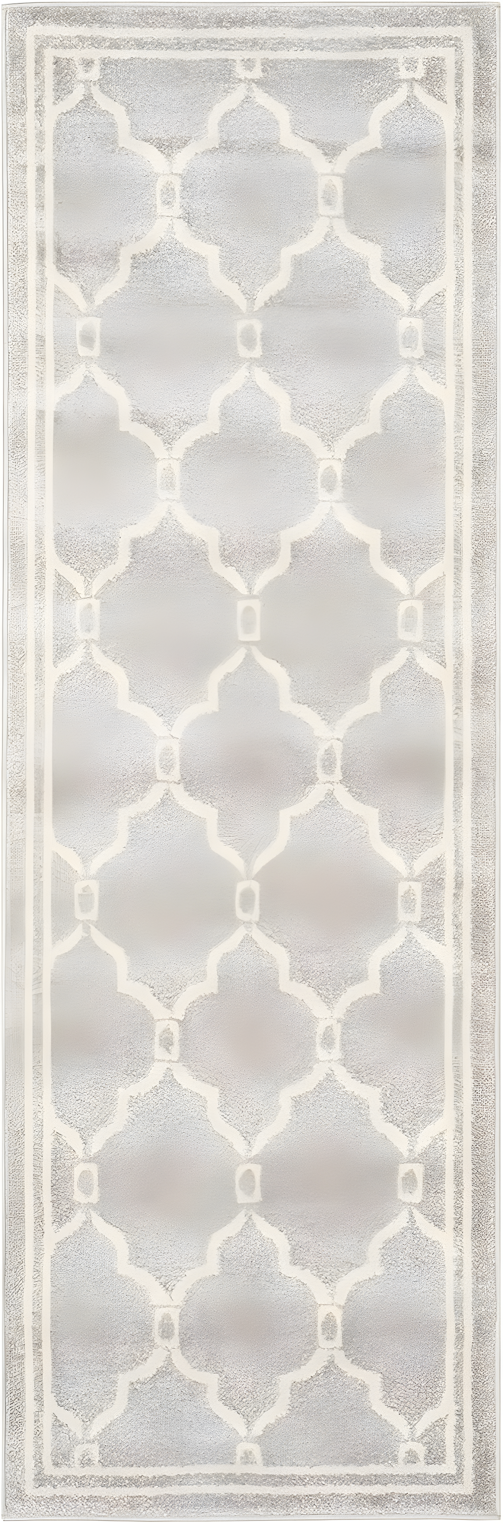 Amherst AMT414 Power Loomed Indoor Runner Rug - Light Grey/Ivory - 2'3"x7' - Safavieh