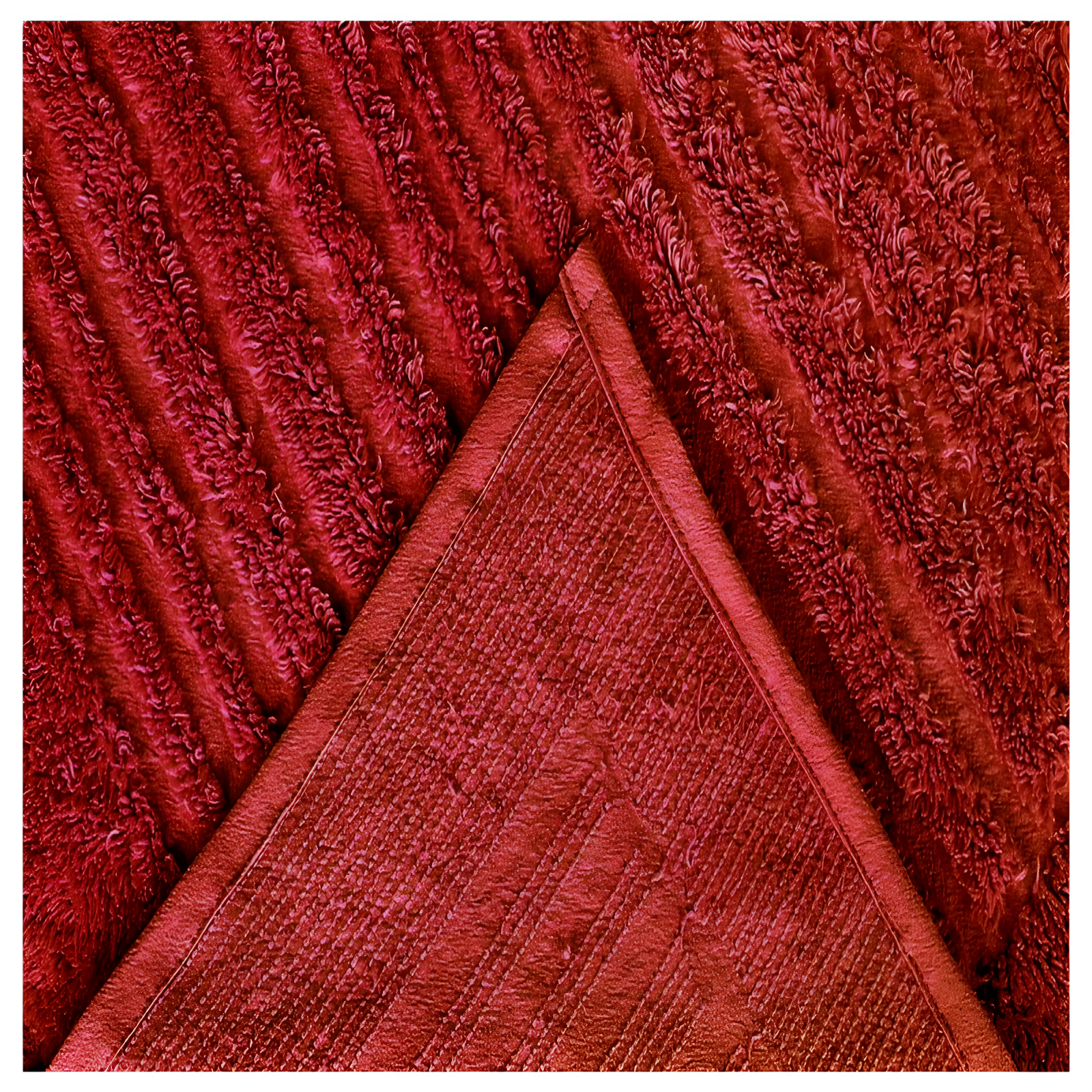 Better Trends Ashton Collection: Luxurious Medallion Design Bedspread - Super Soft, Lightweight, 100% Cotton, Tufted, Twin (81" x 110"), Burgundy