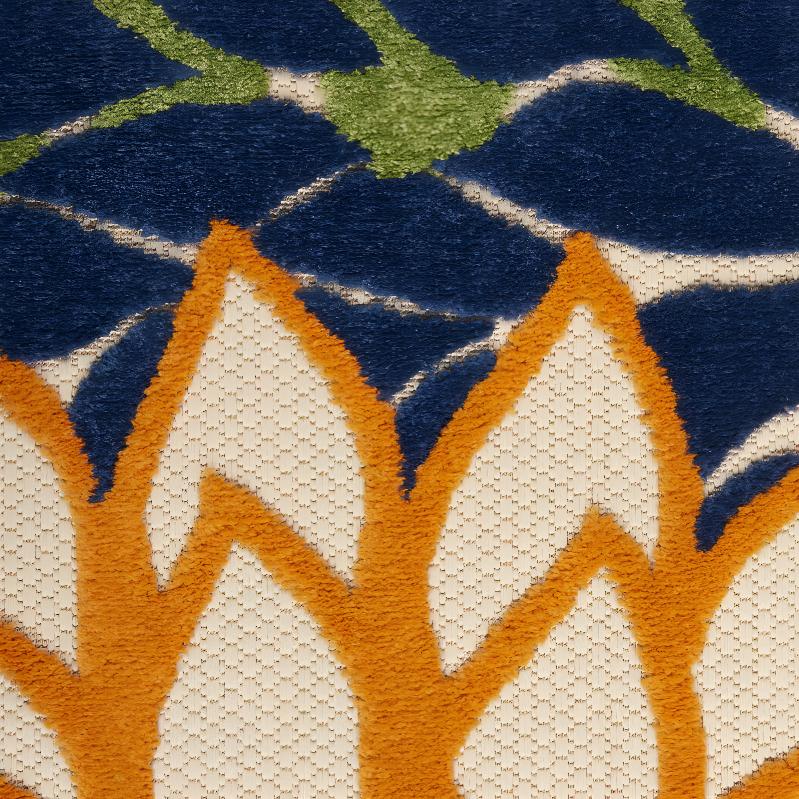 Nourison Aloha Floral Bloom Flatweave High-Low Indoor Outdoor Runner Rug Multicolor 2'3" x 10'