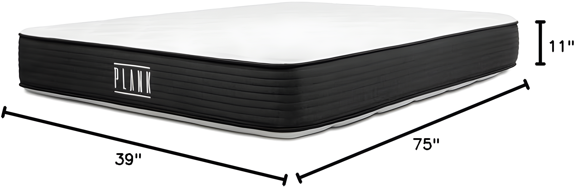 Brooklyn Bedding Plank 11-Inch Two-Sided Firm Mattress