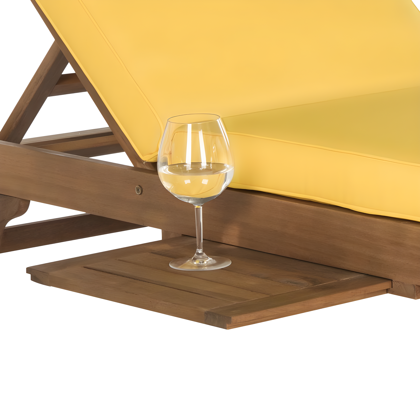 Newport Lounge Chair - Outdoor - PAT7022 - Natural/Yellow -Safavieh