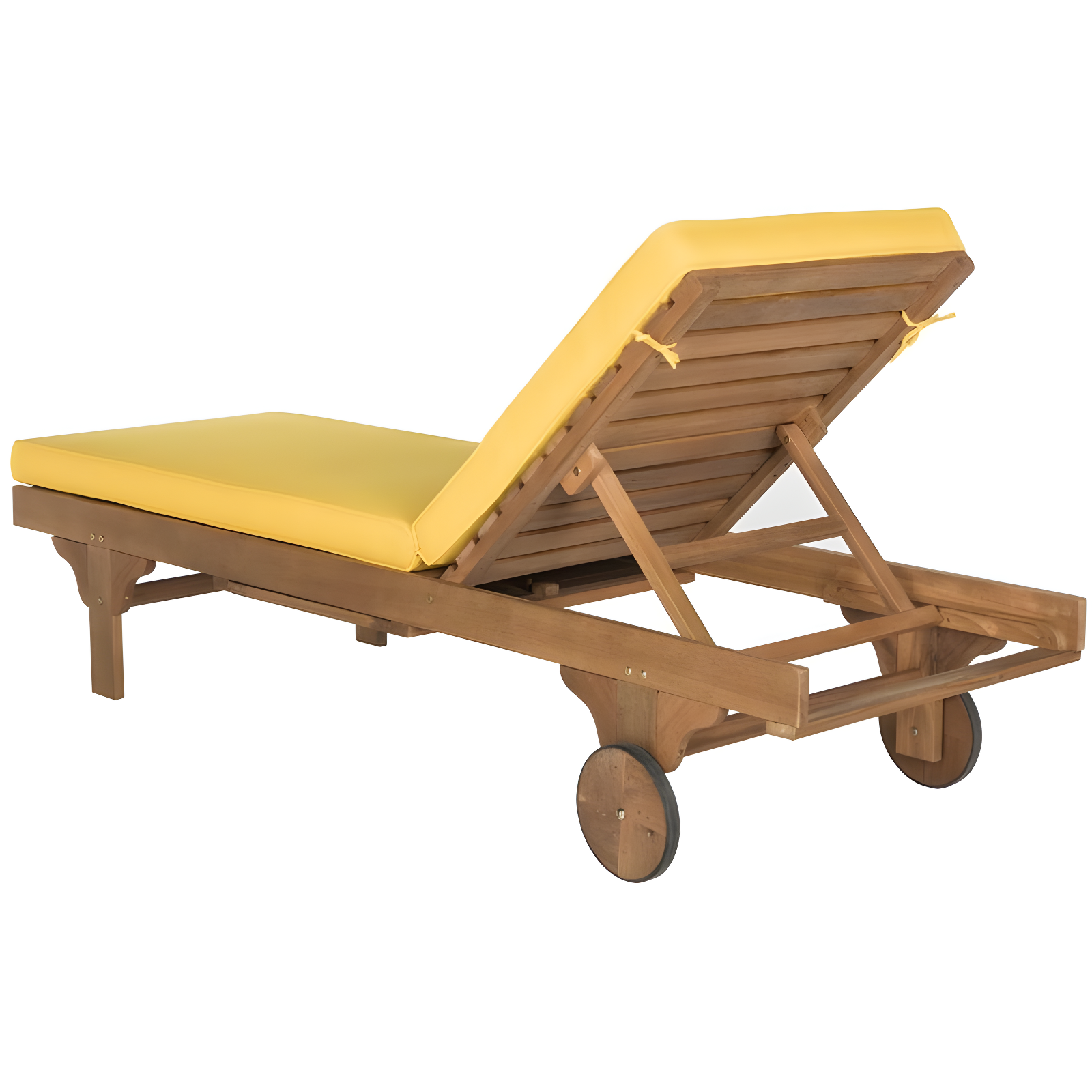 Newport Lounge Chair - Outdoor - PAT7022 - Natural/Yellow -Safavieh