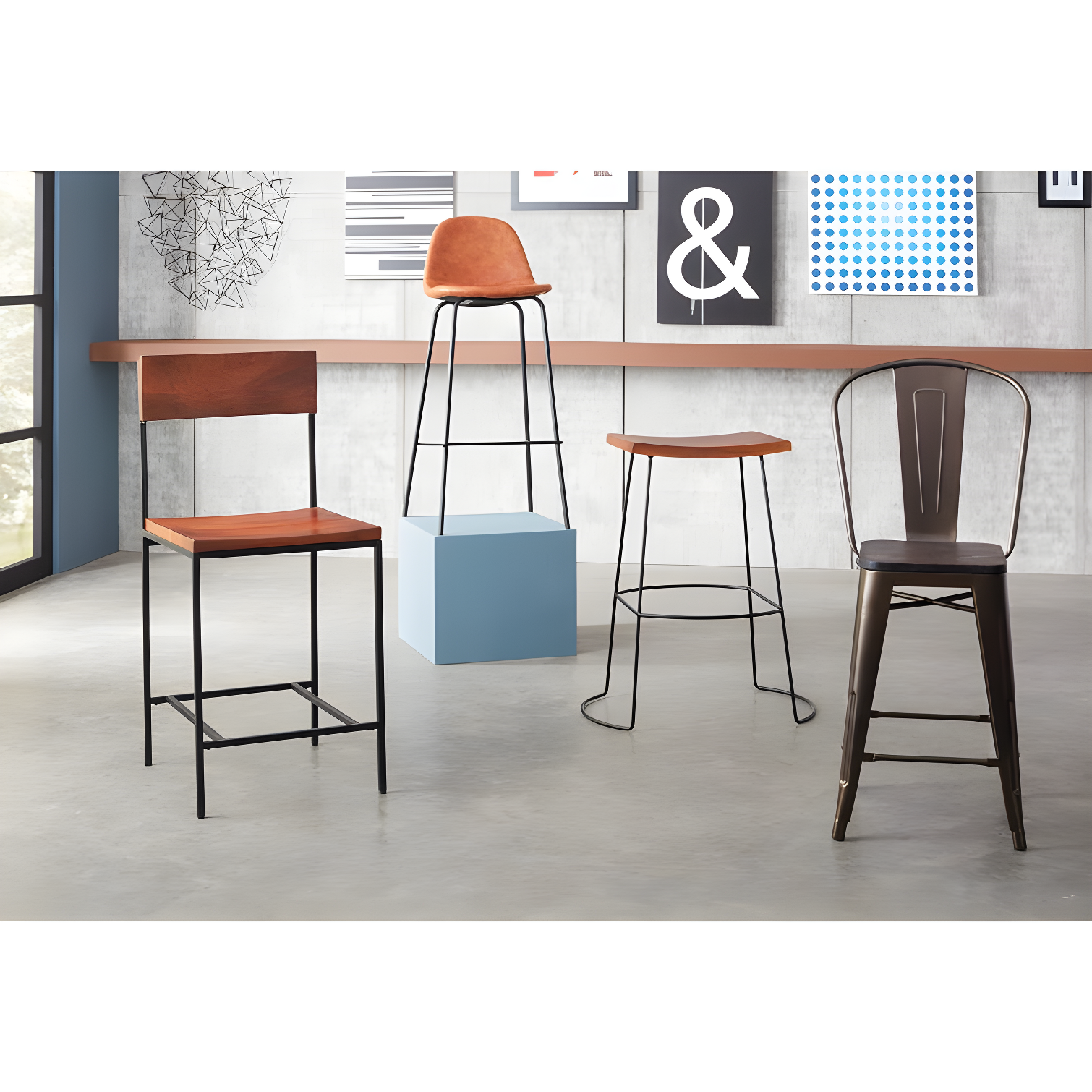 Kody Upholstered Bar & Counter Stool